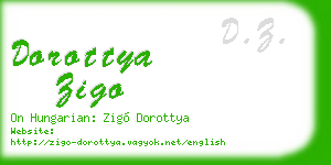 dorottya zigo business card